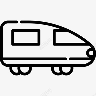公共交通标识火车公共交通28直线图标图标