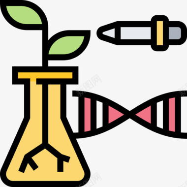 生物技术生物技术生物化学7线性颜色图标图标