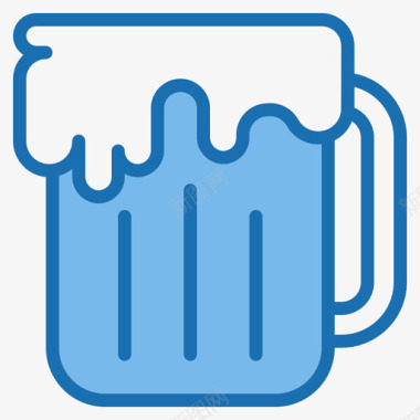 啤酒派对之夜4蓝色图标图标