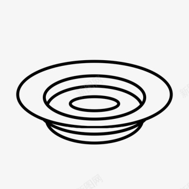 厨房清洁盘餐具目标物体图标图标
