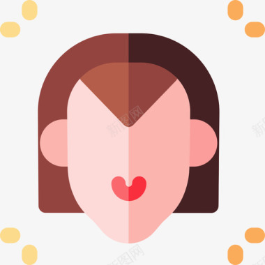 影响者博客影响者要素5扁平图标图标