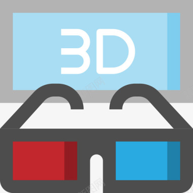 山3D3d电影电影6平面图标图标