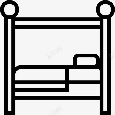 双层电饭锅双层床床休息图标图标