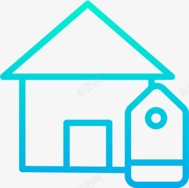 150住宅房地产150梯度图标图标