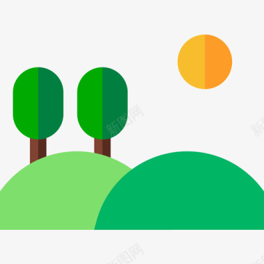 村庄希尔在22号村庄平坦图标图标