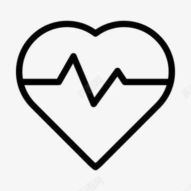 生命的心跳心跳健康生命图标图标