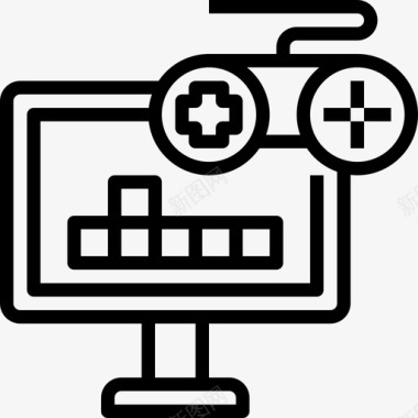 秀生活的电脑生活方式29线性图标图标