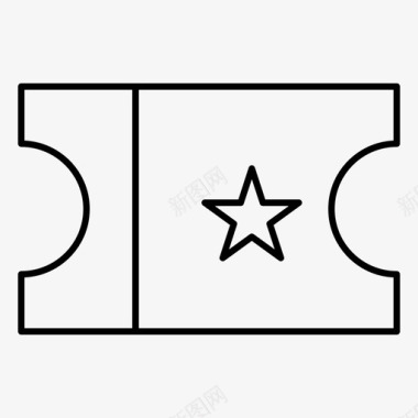 电影票矢量电影票金融图标图标