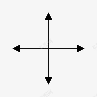 双方向箭头粗箭头双箭头图标图标