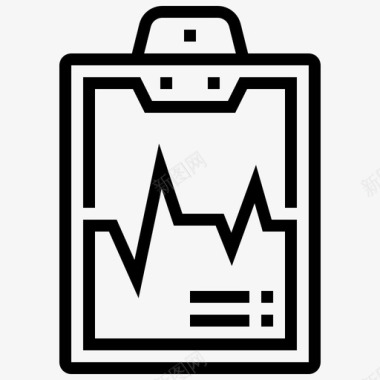 健康生活画册剪贴板健康生活14线性图标图标