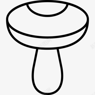 藏红花蘑菇食品配料图标图标