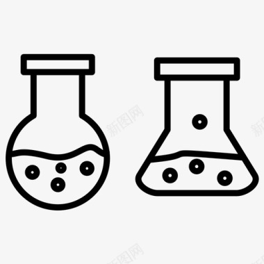 小烧杯化学化学烧杯烧瓶图标图标