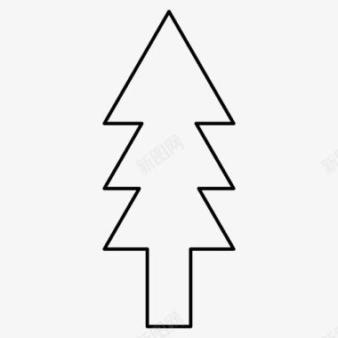 冬季圣诞树1件装图标图标