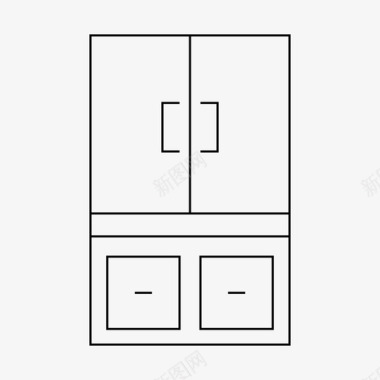 优质橱柜橱柜壁橱家具图标图标