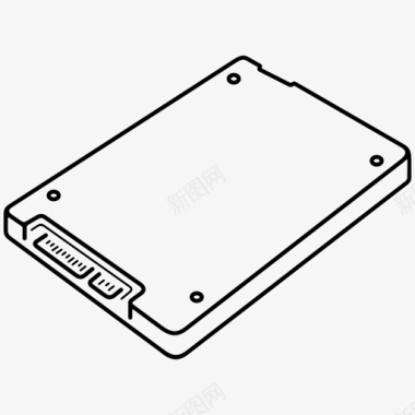 硬盘固态驱动器设备固态硬盘图标图标