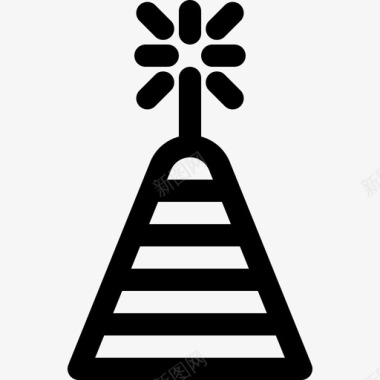 鞭炮排灯节11直线型图标图标