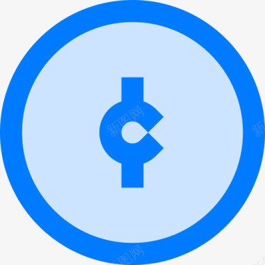 商业与金融银行7蓝色图标图标