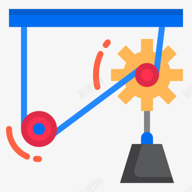 工程机器齿轮工程84平面图标图标