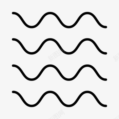 标志图案波浪线线条图案图标图标