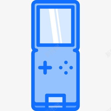 手持视频游戏14蓝色图标图标