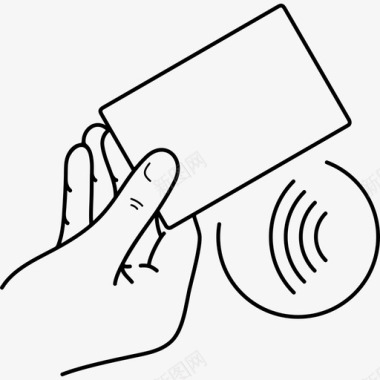 NFC近场通信近场通讯标牌非接触式支付徽章图标图标