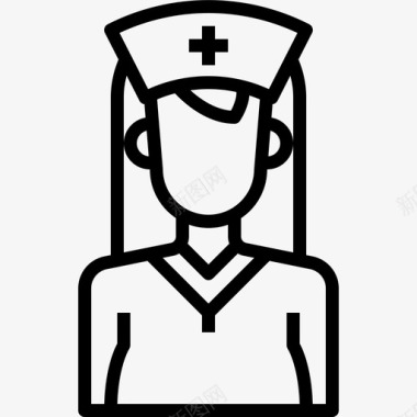 护士头像女图标图标