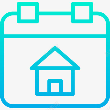 150日历房地产150梯度图标图标