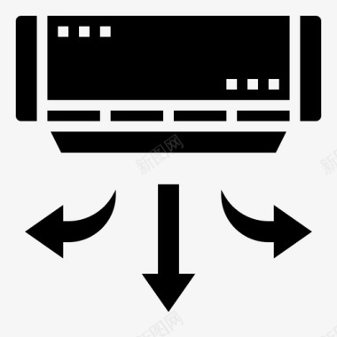 通风空调制冷房间图标图标