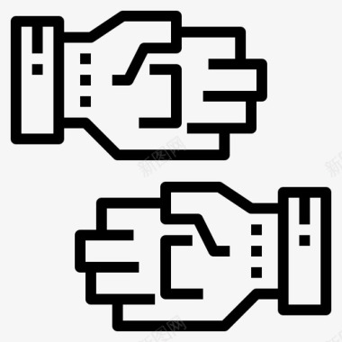 劳工手套手套结构116线状图标图标