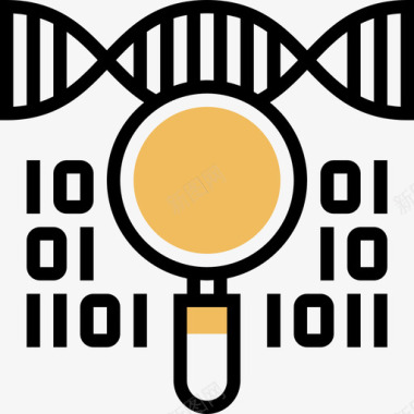 遗传遗传学生物化学10黄影图标图标