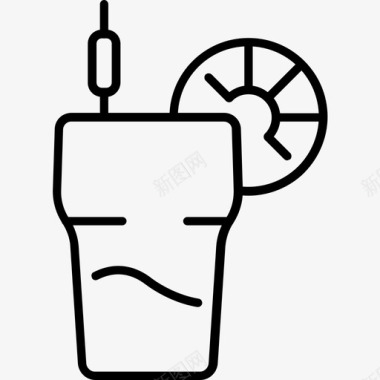 美式酒精鸡尾酒图标图标