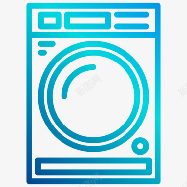 洗衣机洗衣机居家直线坡度图标图标