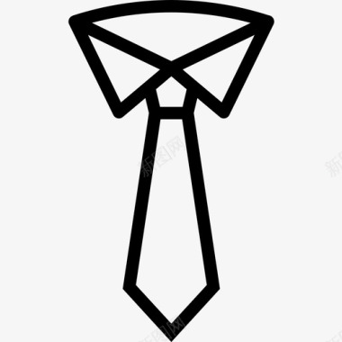 服装领带服装与时尚4直线型图标图标