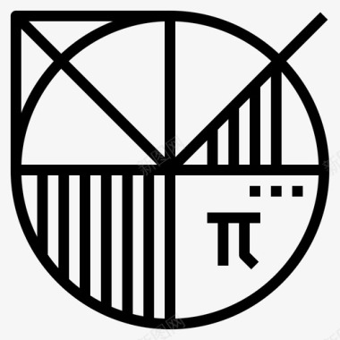 数学数据科学16线性图标图标