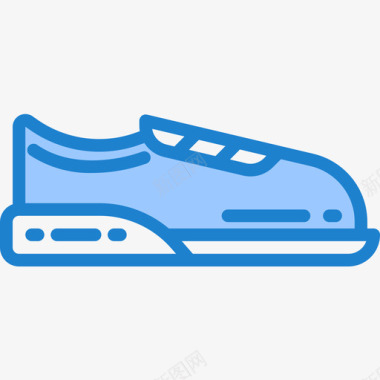 跑鞋18号跑步鞋蓝色图标图标