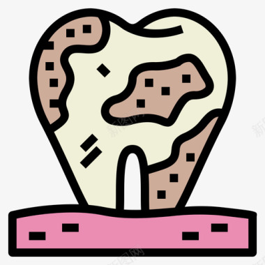 TOP50龋齿牙齿50线颜色图标图标
