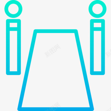 粉红色地毯红地毯43电影院渐变图标图标