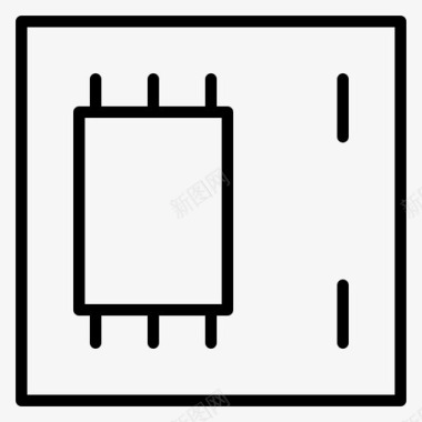 Intel芯片芯片设备电子图标图标