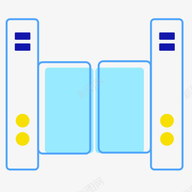 智能门窗图标智能闸机图标