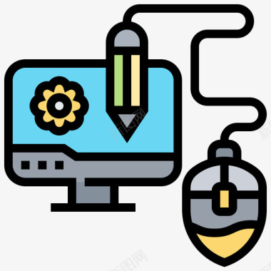 计算工具背景图形工具计算机技术9线颜色图标图标