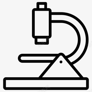 医药类海报实验室仪器显微镜实验室工具观察图标图标