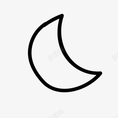 月亮梦半边图标图标