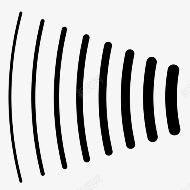 波形wifi连接信号图标图标