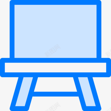 艺术与68学校蓝色图标图标