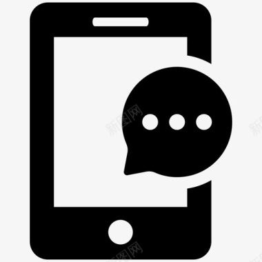 手机聊天短信社交媒体图标图标