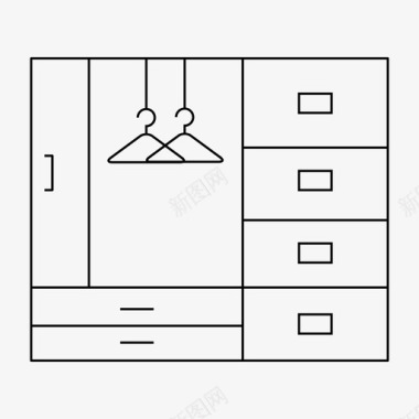 橱柜衣柜报价单衣柜橱柜家具图标图标