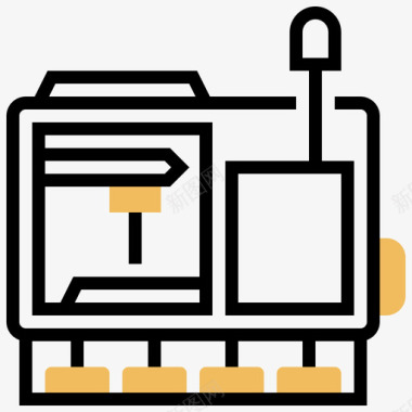 机械标志图片机械工业过程27黄影图标图标