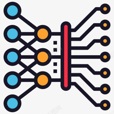 智能人工深度学习人工智能77线性颜色图标图标