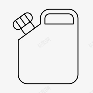 煤气罐烧瓶煤气图标图标