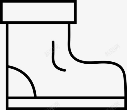 鞋子登山鞋图标图标